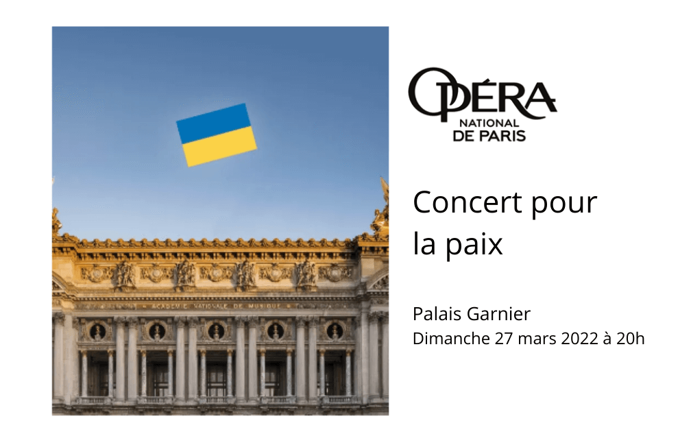 L'Opéra national de Paris se mobilise au côté d'Alliance Urgences pour venir en aide à la population ukrainienne.<br />
