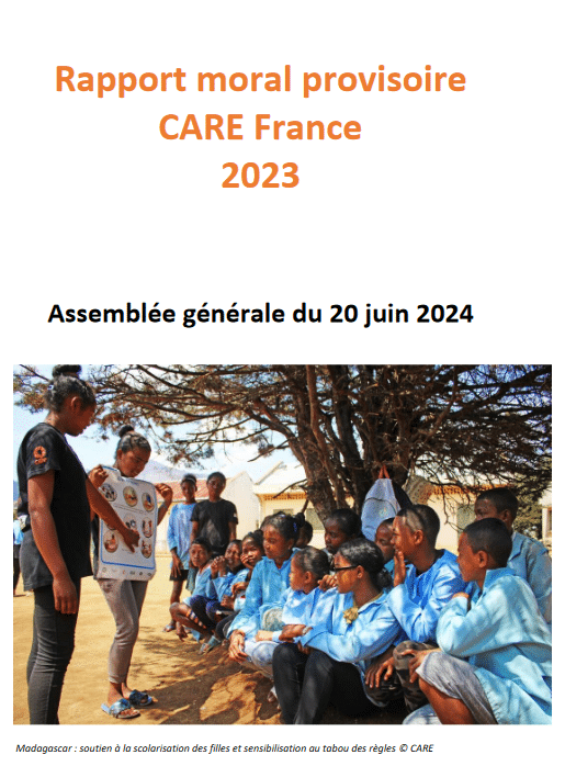 Rapport moral de CARE France 2023